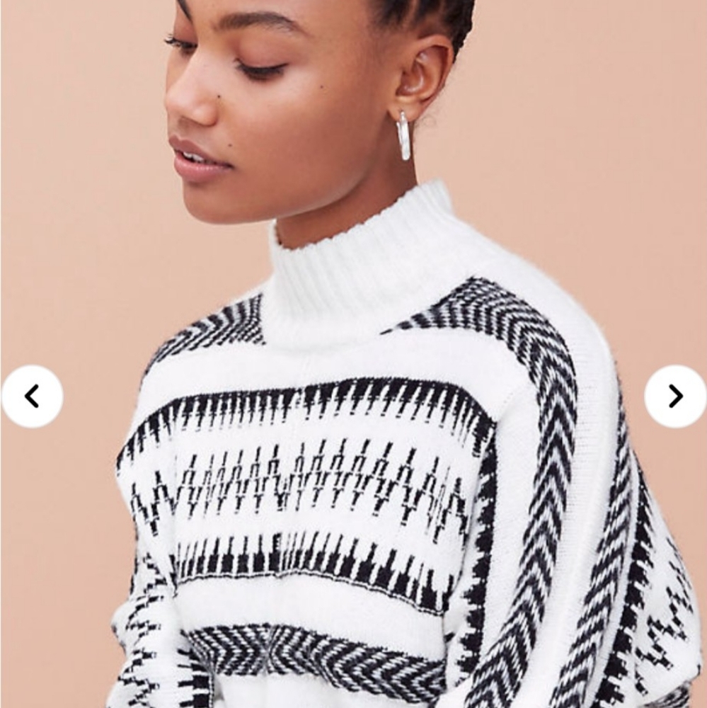 NWT Oversized XXS Ann Taylor LOFT Fair Isle Poncho Sweater